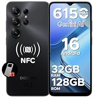 DOOGEE NOTE56X PRO Telefono Movil Octa Core Andriod 16, Batería 6150mAh, 32GB+128GB/2TB, 6.56" HD+ 90Hz Móvil,13MP+8MP,NFC/Dual SIM 4G/GPS/OTG/Huella Dactilar/Face ID/Widevine L1/3.5mm Jack Smartphone