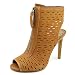 Vince Camuto Waver Women Open-Toe Leather Tan Bootie