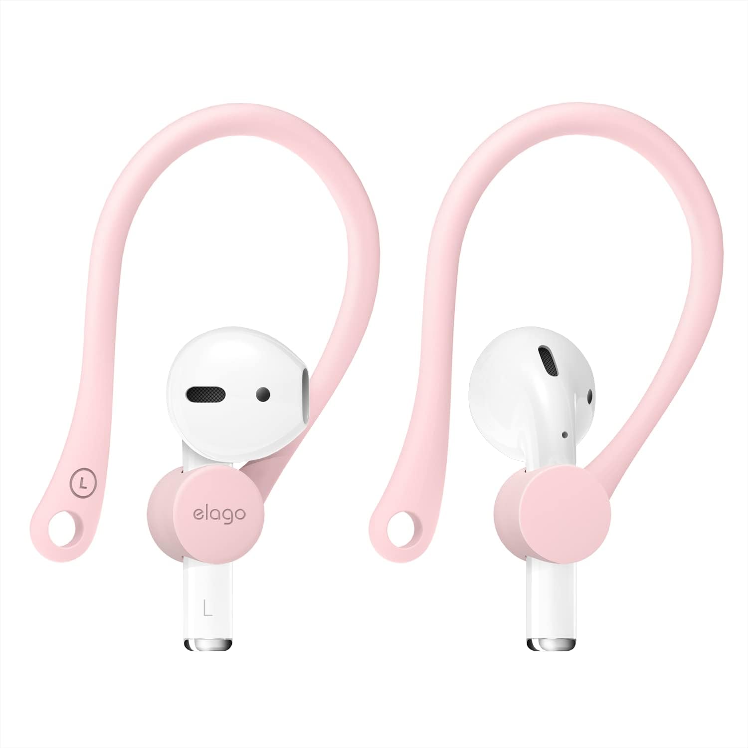 elago Ear Hooks Designed for AirPods Pro, AirPods 3 and AirPods 1, 2, Anti-Slip Earbud Accessories, Comfortable Fit, Ergonomic Design, Durable TPU Construction, Perfect for Exercising [Lovely Pink]