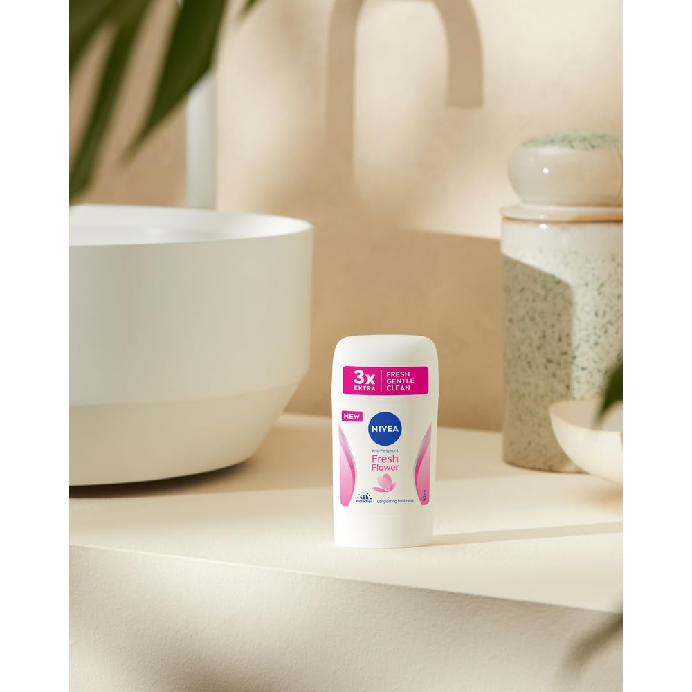 NIVEA Fresh Flower 48h Antyperspirant w sztyfcie dla kobiet, 50 ml