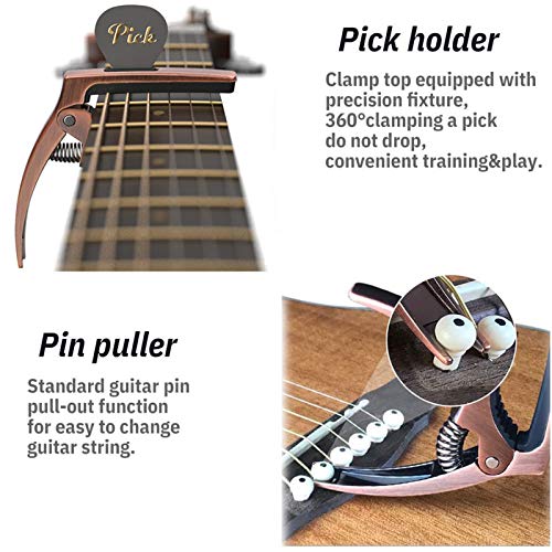 Image of Guitar Capo 3in1 Metal Capo for Acoustic&Electric Guitar Accessories