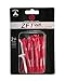 Zero Friction Tour 3-Prong Golf Tees (2-3/4 Inch, Red, Pack of 40)
