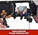 Mattel WWE Knuckle Crunchers 2-in-1 Microphone & Playset with Action Figure & 2 Accessories, Final Boss Set with 3.25-inch The Rock