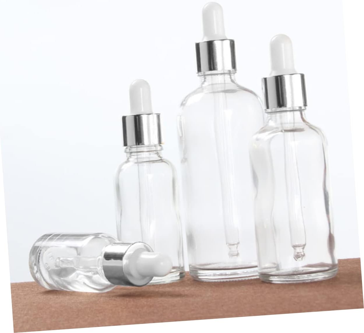 10Pcs Essential Oil Dropper Bottles Refillable Dispensers with Rings and Tips Airtight Storage for DIY Perfumes and Anointing Oils