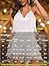 Kaei&Shi Sequin Fringe Romper,Sparkly Glitter Metallic Jumpsuits For Women,Backless Shorts Dress Disco Birthday Dance Outfit,White,Medium