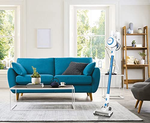 Candy CVIVA20 Aspirateur Balai Puissant 22V, 3 Niveaux de Performance, Grande Autonomie 35 Min, Electrobrosse LED, Mini-turbobrosse + Fonction Turbo, Utra Leger 2,4kg, Vidage 1 Clic