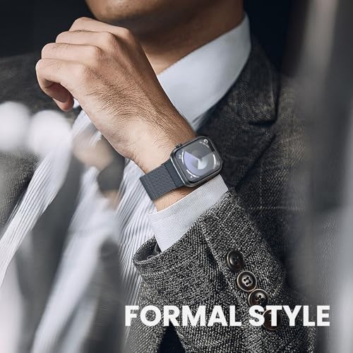 Image of Original Metal Milanese Loop Compatible with Apple Watch Band for Women Men