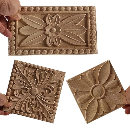Calcomanía de talla madera para decoración del hogar en proyectos de restauración de ventanas 5