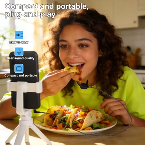 EXMAX ATG-100T 195MHz Wireless Tour Guide System Micrófono de Solapa 3.5mm para Cámaras y Conferencias miniatura 3