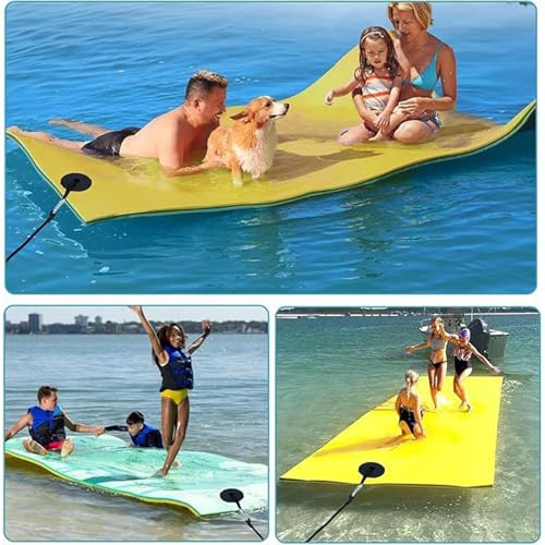 Kit de fixation pour tapis d'eau flottant robuste pour piscine et lac - 4