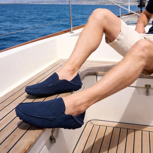 Image of Go Tour Handmade Mens Casual Loafers Moccasins Slip On Driving Shoes