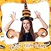 Gemscream 4 Pcs Halloween Ring Toss Game Inflatable Witch Hat Ring Toss Set with Air Pump, Rings Halloween Party Games for Halloween Decorations Indoor Outdoor Halloween Games Carnival Party Supplies