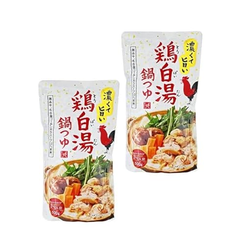 【2袋セット】鶏白湯鍋つゆ 600g×2袋 カル ディ|旨みたっぷり濃厚スープ|具材を引き立てるコク旨鍋つゆ|2〜3人前