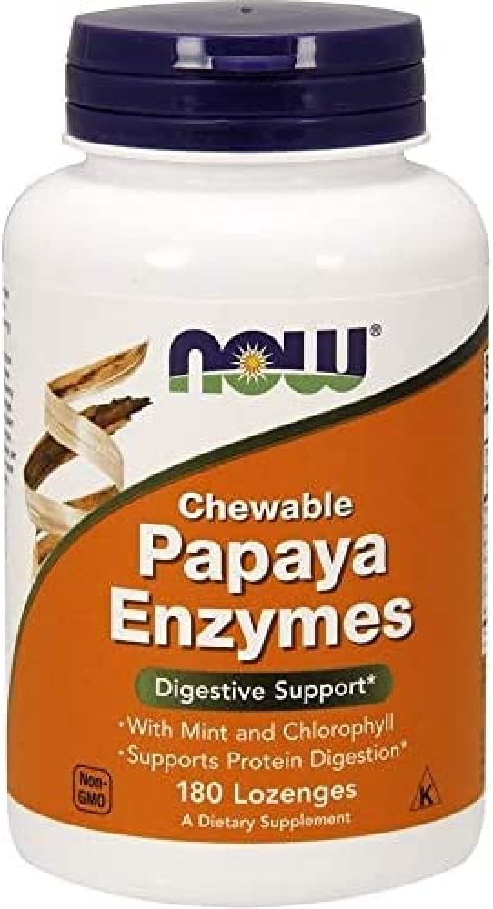 NOW FOODS Papaya Enzyme Chewable, 180 Count Health