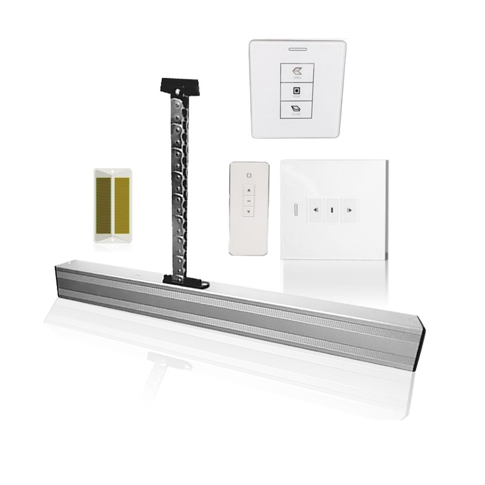 Abridor automático de puertas, Abridor de ventanas automático con Motor inteligente Tuya DC24V, interruptor , Control por aplicación de teléfono, con Sensor de lluvia opcional para familias numerosas,