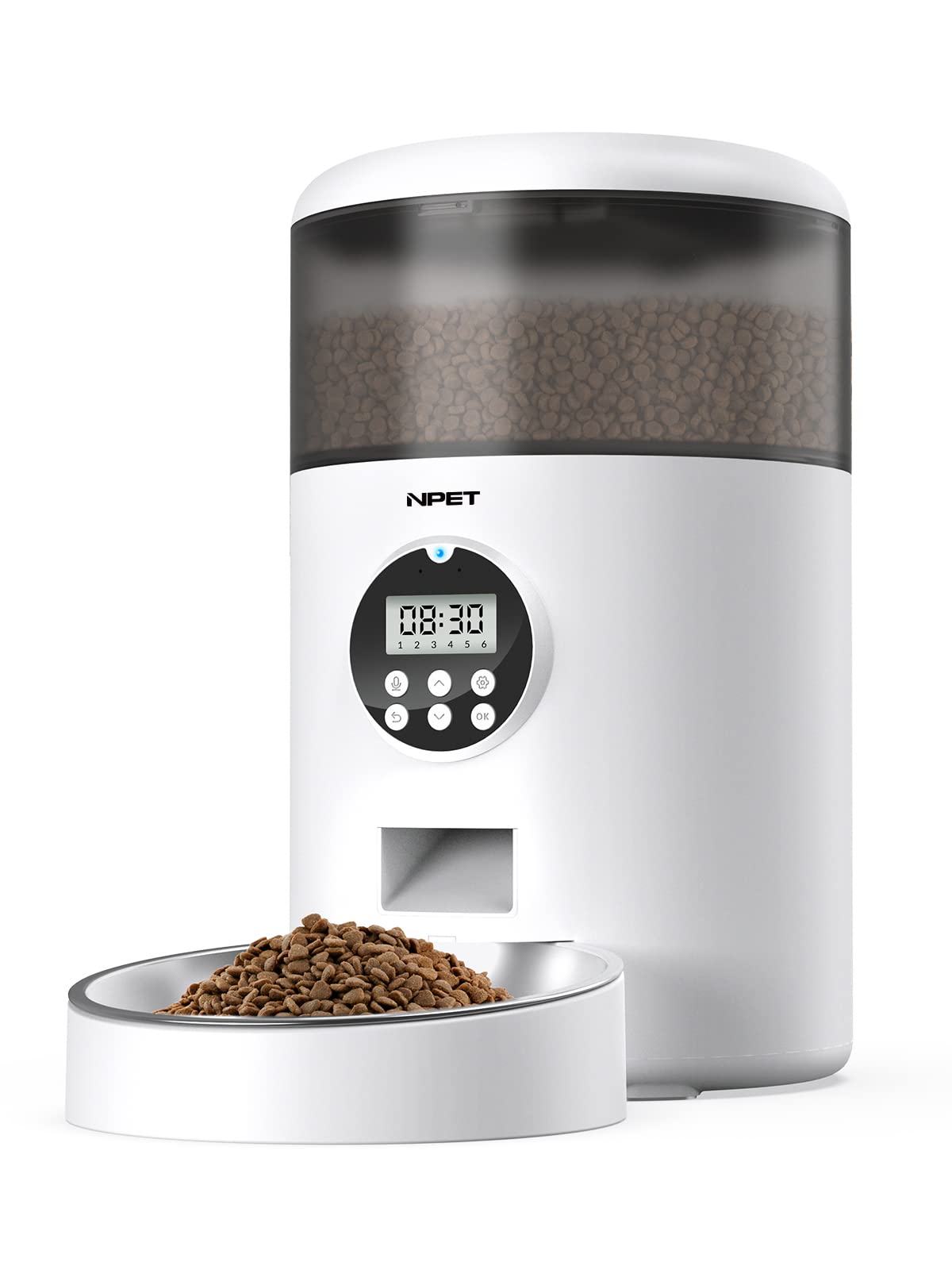 Buy NPET Automatic Cat Feeders, 4L ClogFree Automatic Dog Feeder