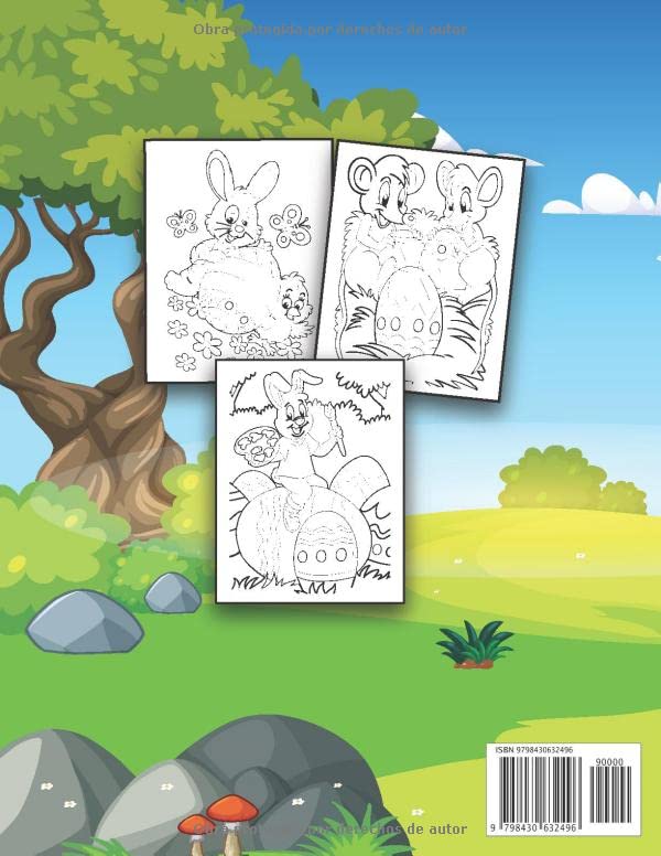 Pascua Libro de Colorear Para Ninos Ae 4 a 8 anos Divertido Y Unico ...