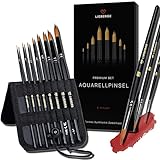 ✔️ MEHR ALS PINSEL – Du erhältst mit jedem Set unseren hochwertigen Pinsel-Präsenter für sicheres Verstauen und komfortablem Zugang zu Deinen Pinseln während des Malens. Alles verpackt in einer edlen Geschenkverpackung.