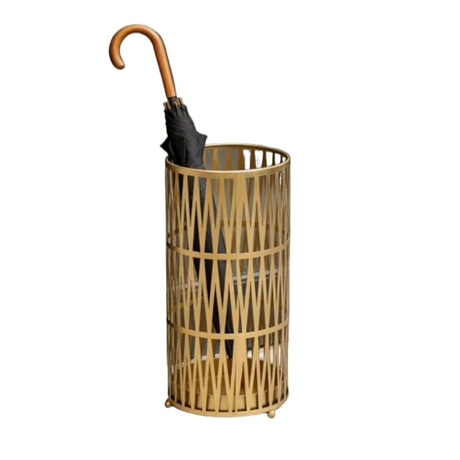 FVDZRFIE Umbrella Stand Metal Umbrella Racks Metal Round Stand Holder With Drip Tray For Home EntrywayvStanding Holders