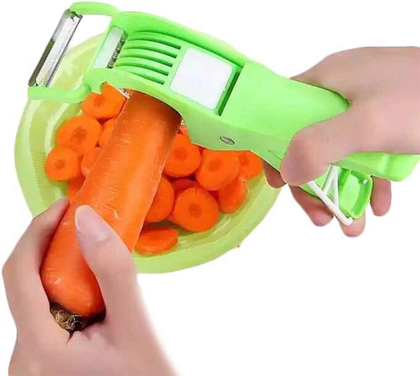 Darkpyro Plastic Vegetable and Fruit Cutter, Green