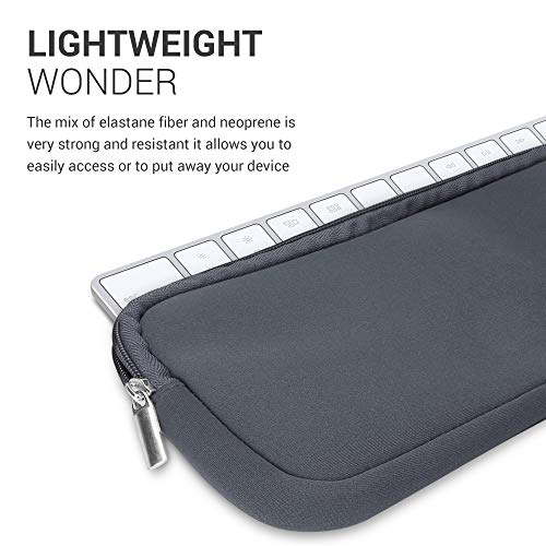 kwmobile Custodia Tastiera Compatibile con Apple Magic Keyboard - Porta Tastiera PC - Keyboard Cover con Cerniera - in Neoprene Grigio