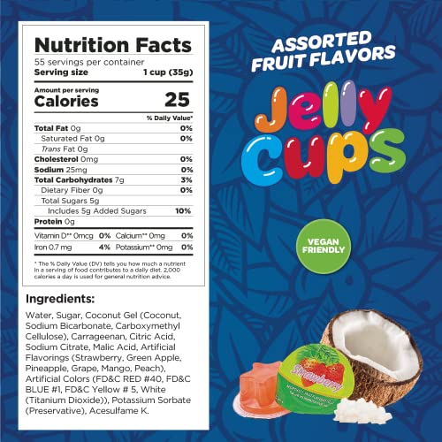 Funtasty Jelly Cups - 55 piezas frutales veganas miniatura 2