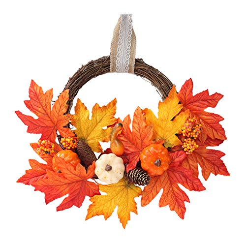 Guirlande d'automne pour porte d'entrée et déco de Thanksgiving
