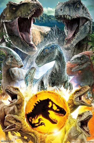 Trends International Jurassic World: Dominion - Group Wall Poster, 19L x 13W, Premium Unframed Version