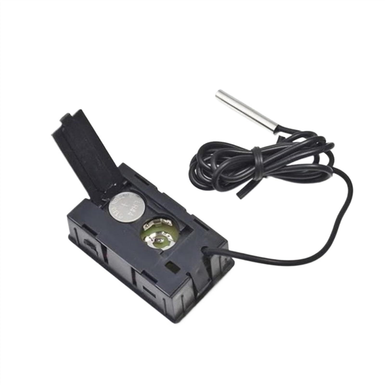 Wbudowany mini cyfrowy termometr z sondą i wyświetlaczem LCD z baterią -50-110°C do lodówki, akwarium, domu (kolor: styl A)
