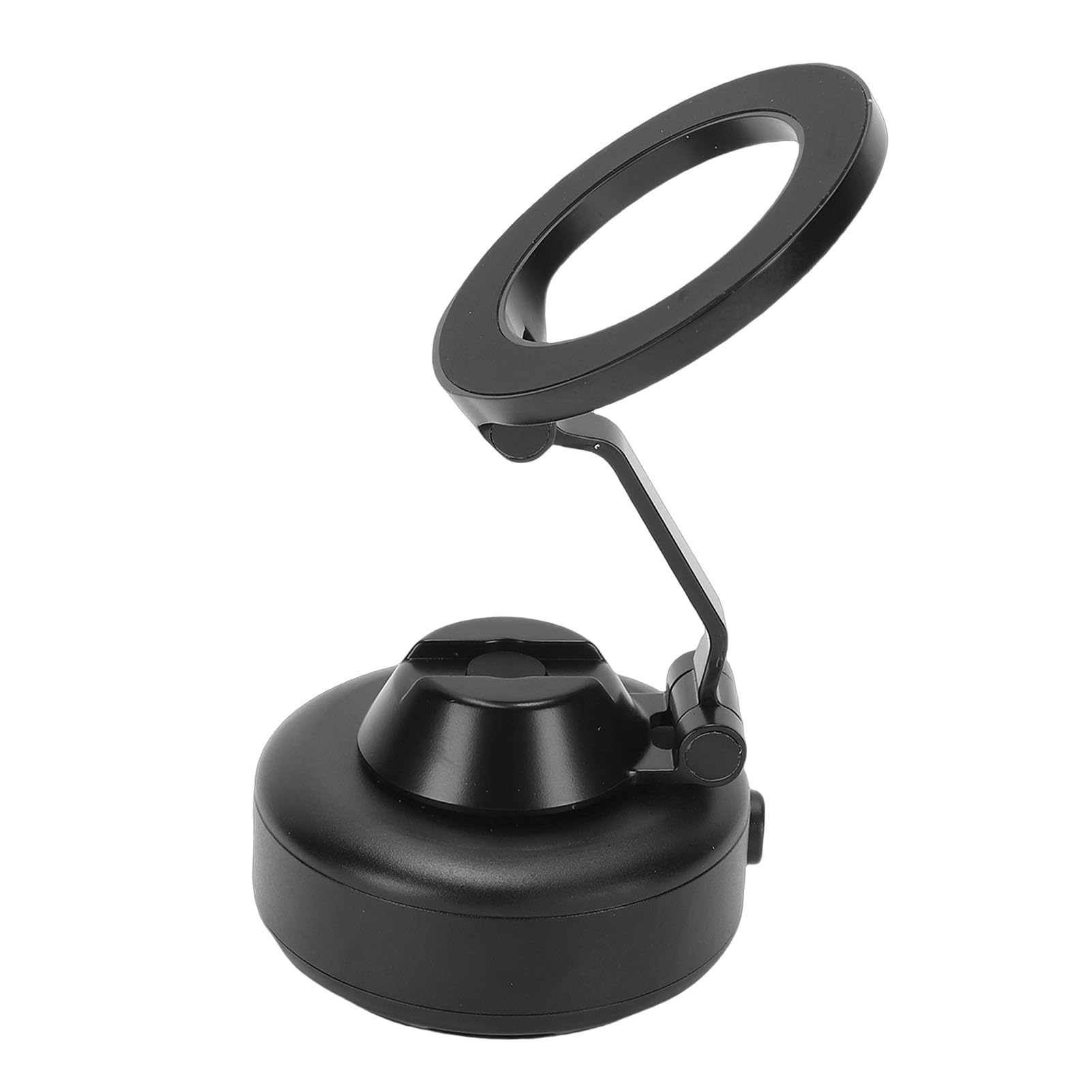 Soporte magnético de teléfono de Coche con succión al vacío, Soporte magnético Fuerte de aleación de Aluminio para teléfono móvil, salpicadero de Cristal para Parabrisas de Coche (Negra)