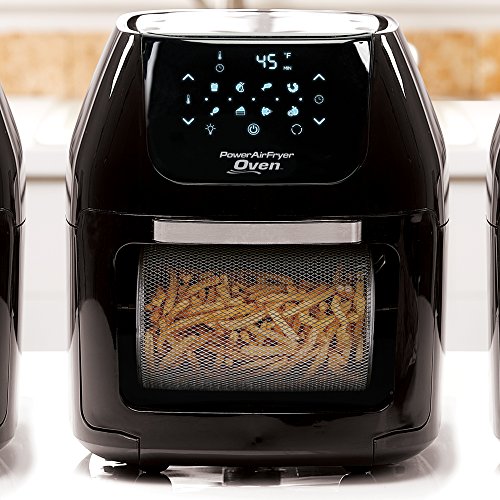 PowerXL Air Fryer Pro, Crisp, Cook, Rotisserie, Dehydrate; 7-in-1 Cooking Features; Deluxe Air Frying Accessories; 3 Recipe Books (8 QT Black) - Thumbnail 5