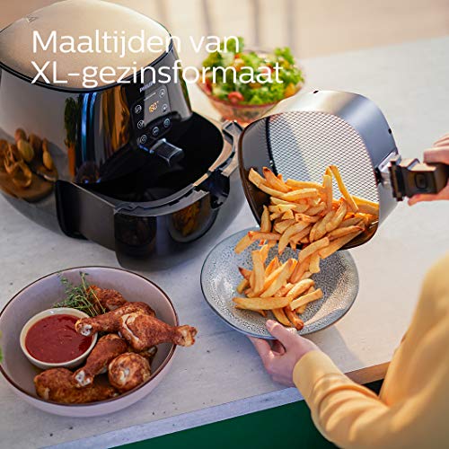 Philips Essential Airfryer XL - 7 L Pan, Friteuse Zonder Olie, Rapid Air-Technologie, NutriU Recepten App (HD9260/90) - Image 4
