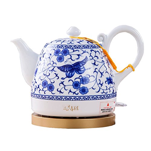 Caicolorful Ceramic Electric Kettle Chinese Blue And White