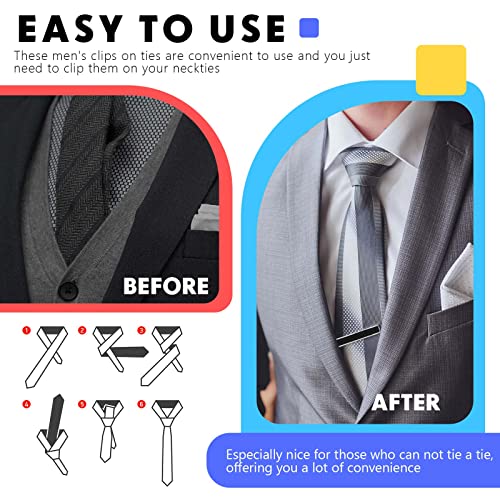 20 Pcs Tie Clips For Men Classic Tie Bar Clip Set For Regular Tie Necktie Clip Necktie Wedding Business Clip Clip On Neck Tie Men's Tie Pinch Clip For Anniversary Office School And Daily Life #TOP4