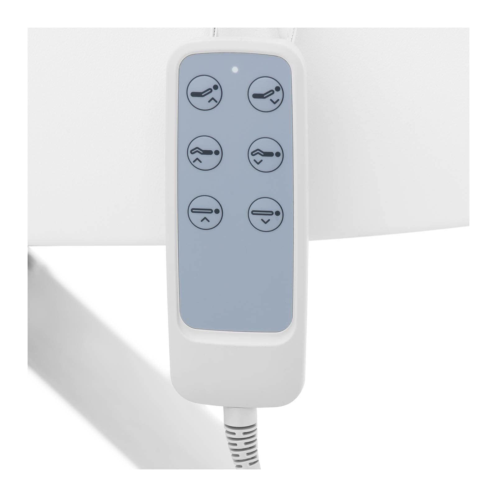 Physa Camilla de Estética Cama para Masaje RHO White (Estructura: Metal con Revestimiento de Polvo, Espesor del Acolchado: 95 mm, Color: Blanco)