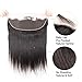 Feibin 13x4 Lace Frontal Closure Ear To Ear Free Part lace Closure Brazilian Silky Straight Frontal Human Hair Extension Pre-Plucked Frontal Closure Natural Color 13 Inch