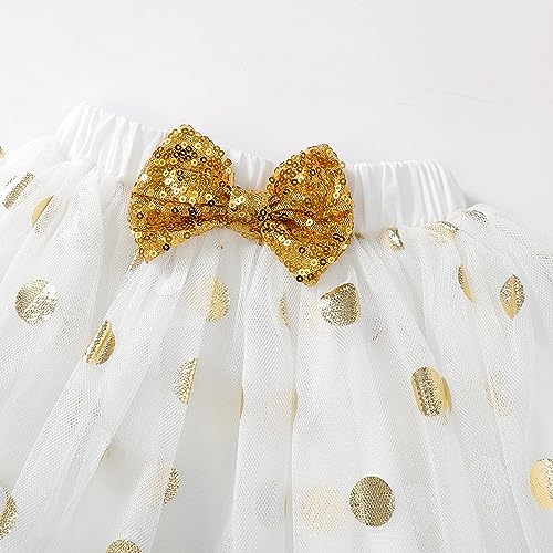 Image of LYSMuch Girls Birthday Outfit Birthday Girls Shirt Princess Tutu Tulle Skirt