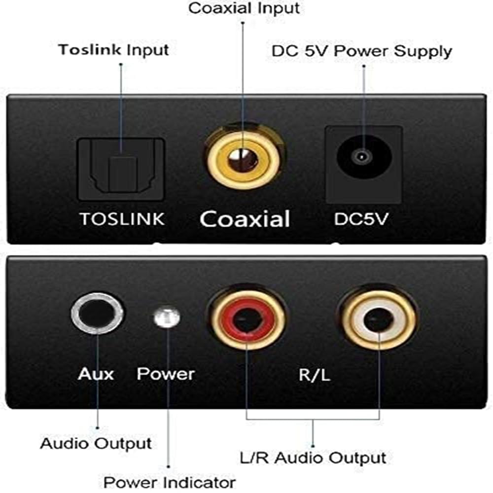 Dac Convertitore Audio Digitale Analogico Hifi Zen Audio Usb Adattatore Ottico Toslink Coassiale RCA 3,5 mm Jack Supporto Pcm/lpcm