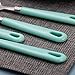 Cutiset 25 piece Stainless Steel Flatware Set with Hanging Caddy (Green, 25-Piece)