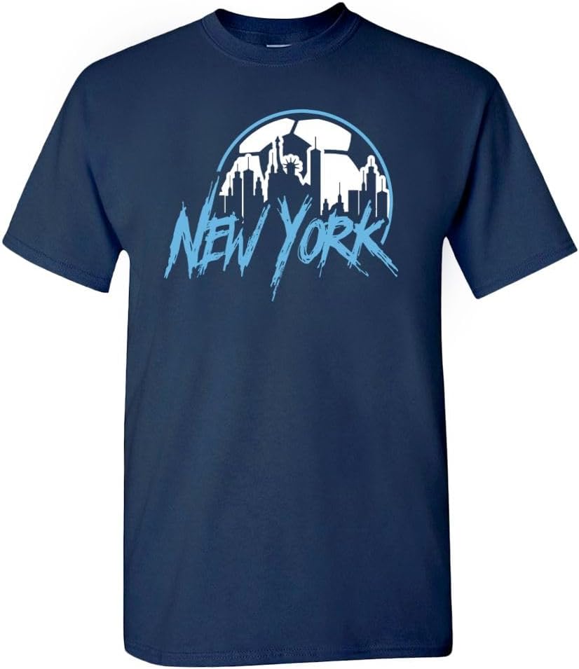 Xtreme Apparrel Team City Skyline Men's T-Shirt for Soccer Fans