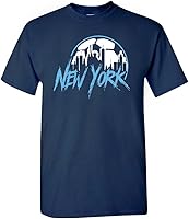 Vista 28 de Xtreme Apparrel Camiseta Team City Skyline para los aficionados al fútbol Atlanta - Camisa negra