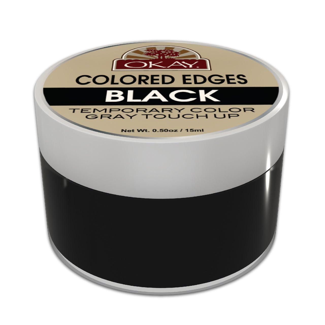 OKAY Colored Edges Black Root Touch Up - Hairline Coverage