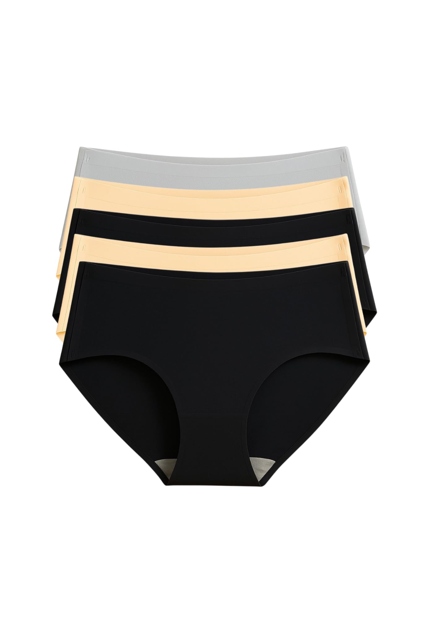 Women’s Seamless Bonded Hipster Panties – Mid Waist, Ultra-Stretch Fabric-image-29