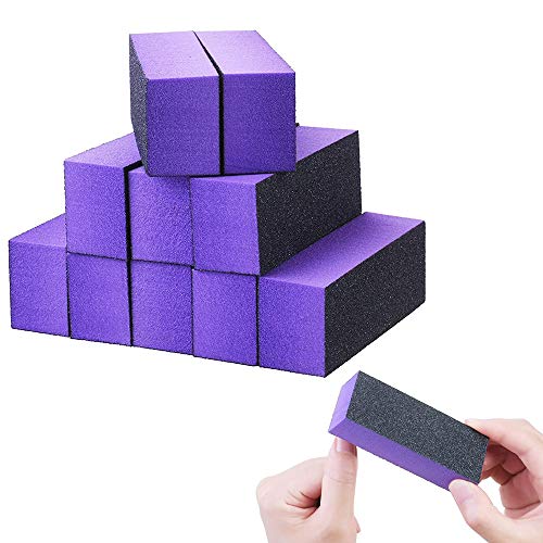 Nail Buffer Block, Sportsvoutdoors 10pcs Nail Sanding Block Nail Buffer and Shine Kit Shiner Polisher Nail Care