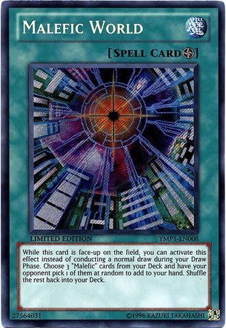 Yu-Gi-Oh! - Malefic World (YMP1-EN008) - 3D Bonds Beyond Time Movie Pack - Limited Edition - Secret Rare