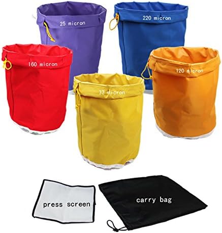 Kit extractor de bolsas de hash de burbujas de máxima horticultura (bolsa de 5 galones 5)