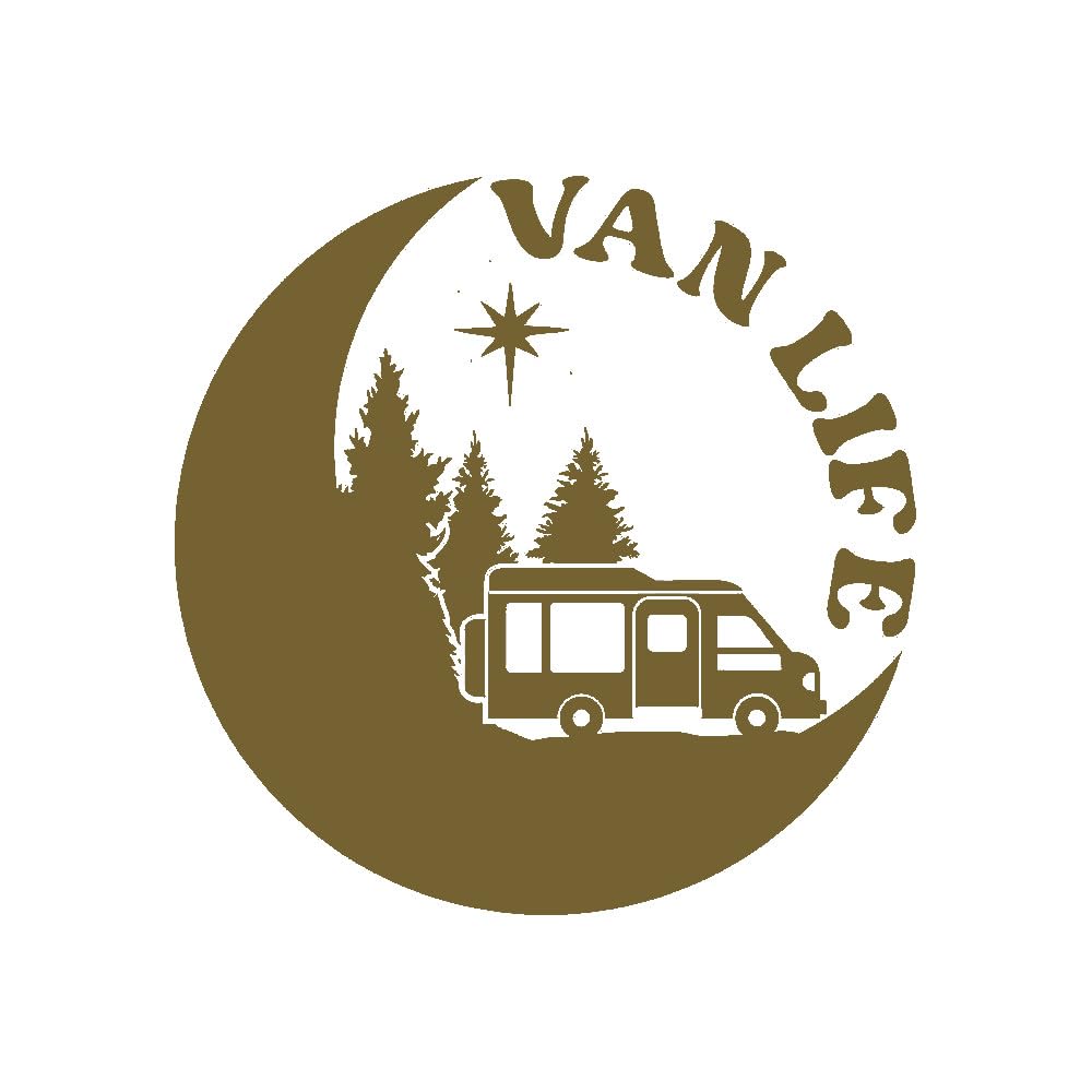 Van Life Adventure Travel Decal - Car Bumper Sticker - Van - Caravan - Motorhome - Campervan - Mirror - Laptop - Wall Decal (Black, Large) — view 17