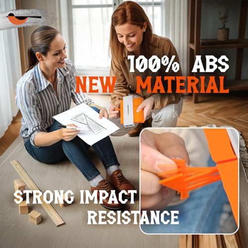Image of Contour Gauge Profile Tool 5inch Adjustable Lock New ABS Plastic Super Guage with Woodworking Marker for Pipe, Tile, Flooring Contour Gauge for DIY Handyman, Men, Husband, Dad