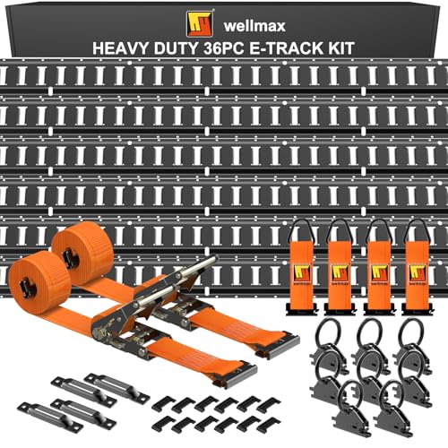 Wellmax 36PC E Track Rail Kit
