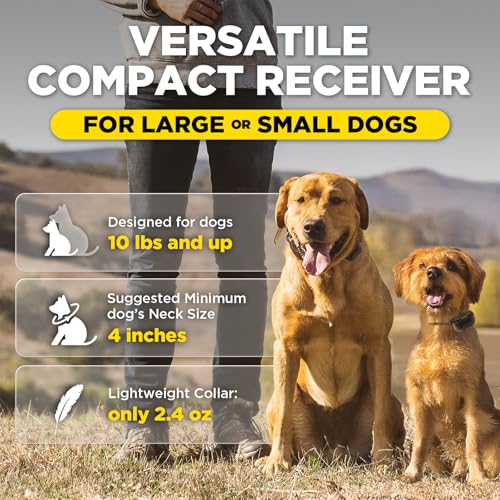 Image of Dogtra 200iQ Professional Remote Training E Collar - 1 /2 Mile, 100 Precision Levels, IPX9K Waterproof, Tone & Vibration - Seamless No-Look Control Off-Leash Confidence for Dogs 10lb+